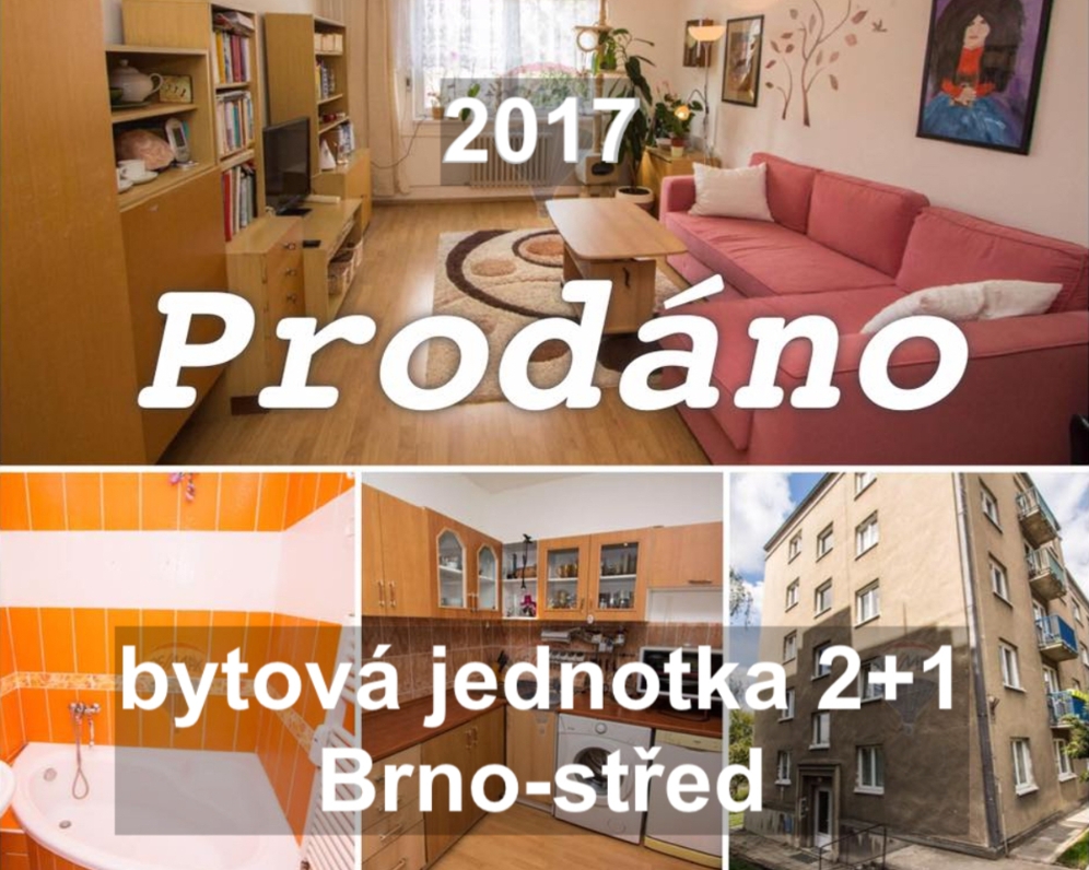 Byt v osobním vlastnictví 2+1 v Brně
