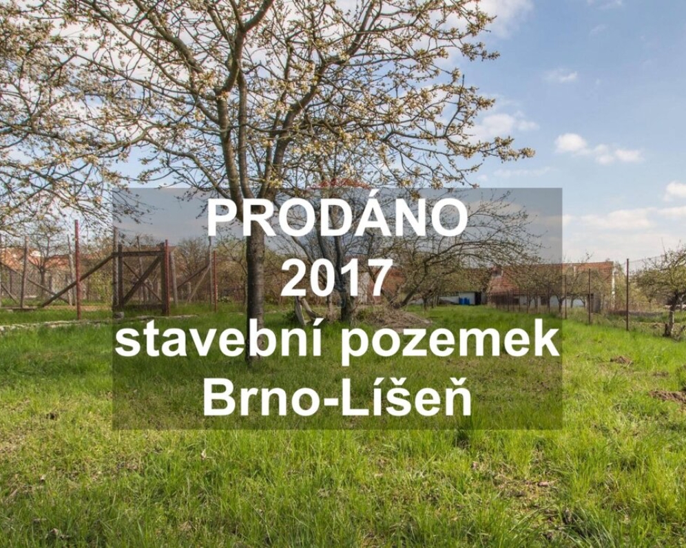 Stavební pozemek v oblíbené lokalitě Brno-Líšeň