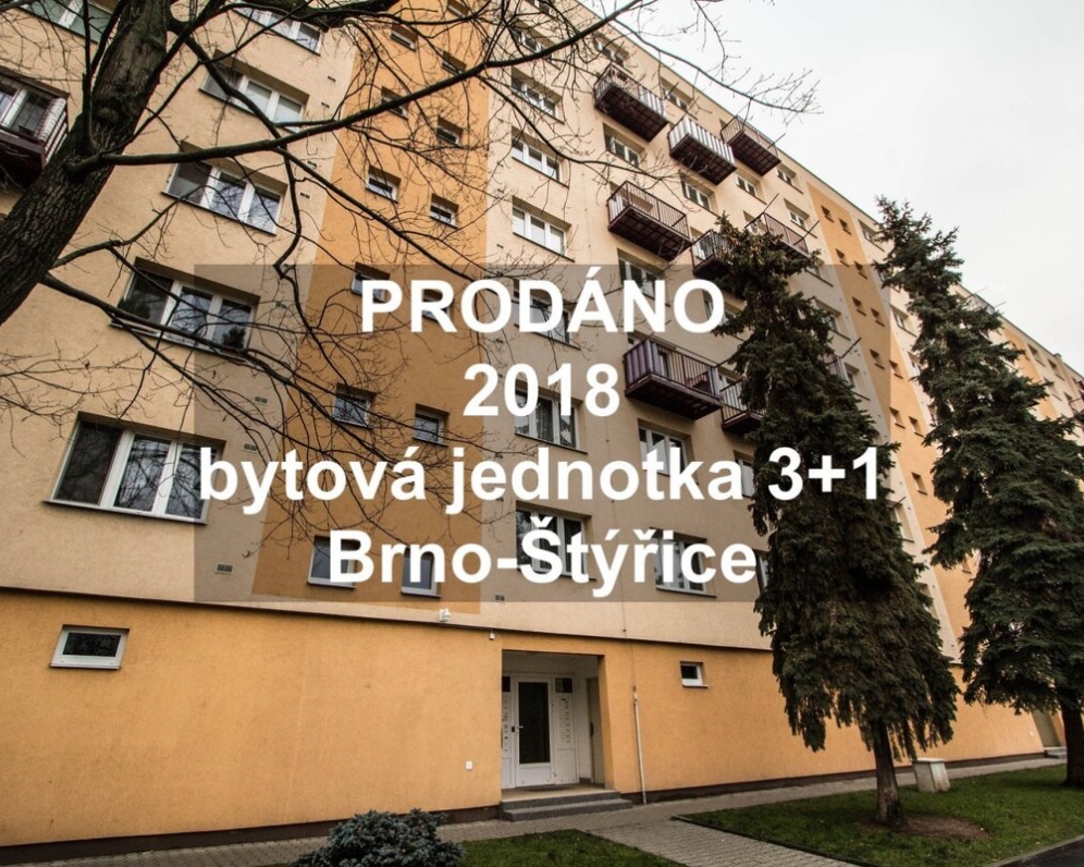 Byt 3+1 k rekonstrukci v Brně