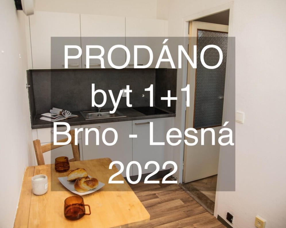 Pěkný byt 1+1 na Lesné v Brně